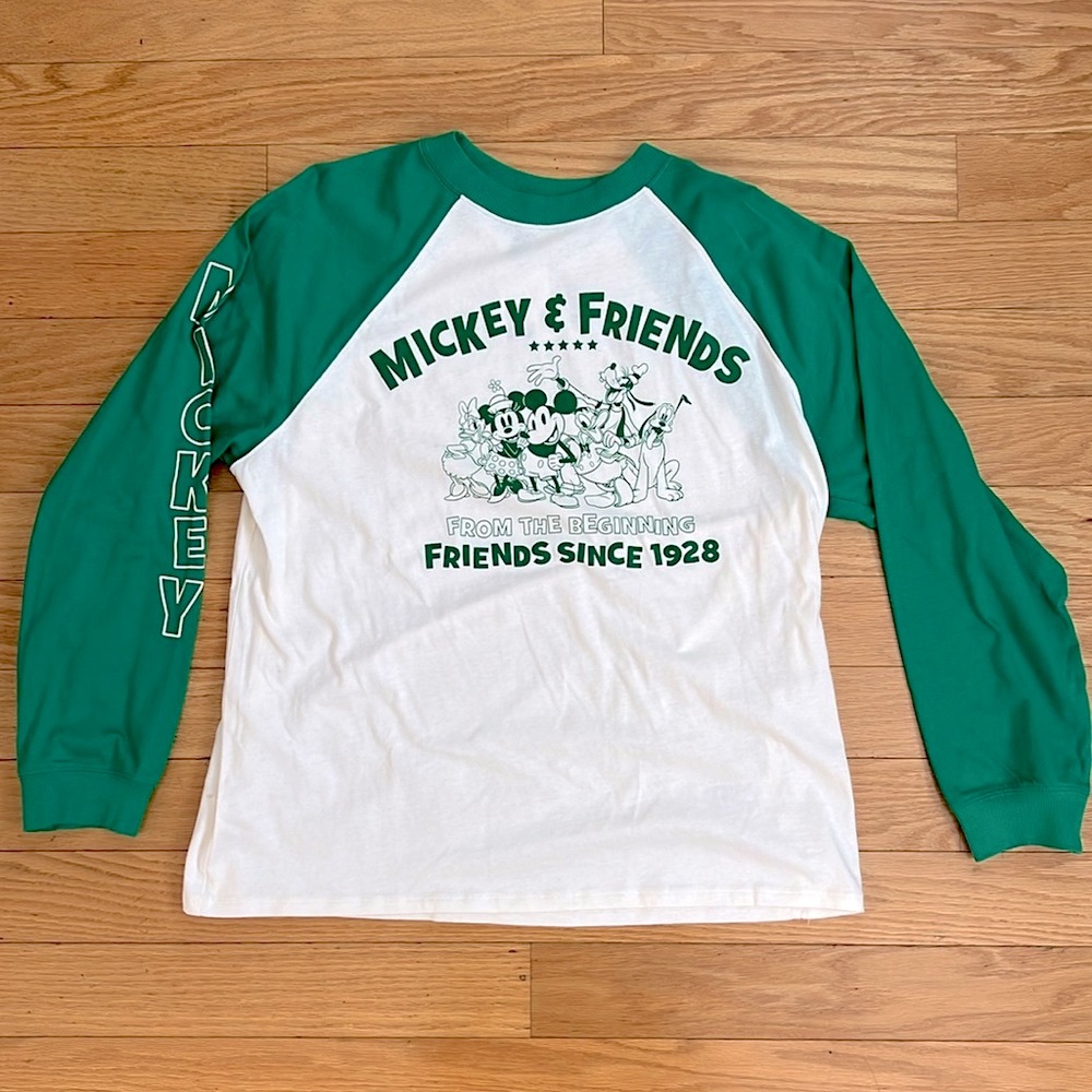 NWT Disney Long-Sleeve Baseball Tee